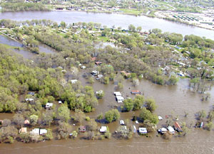 Aerial Photo of Flood