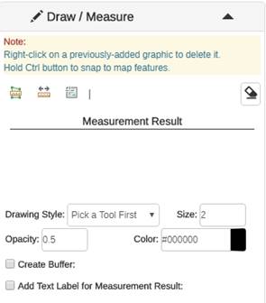 4.4.4 Draw / Measure tool